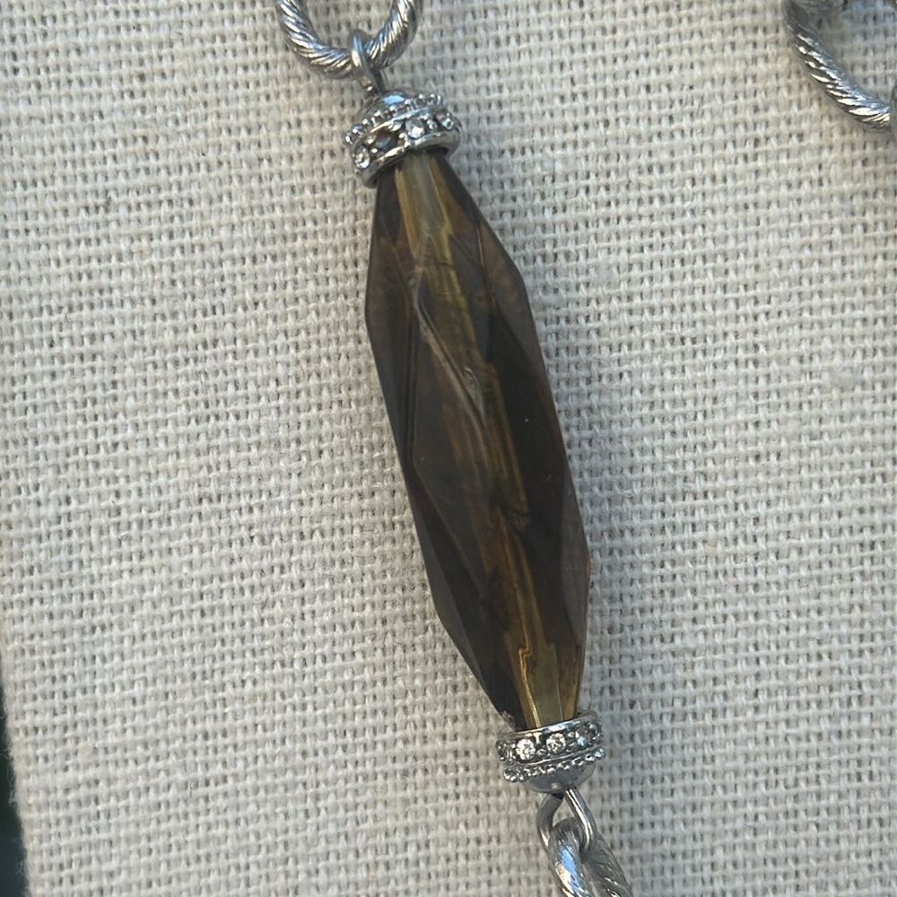 Vintage LIA SOPHIA  Amber Wave Necklace - Picture 3 of 8